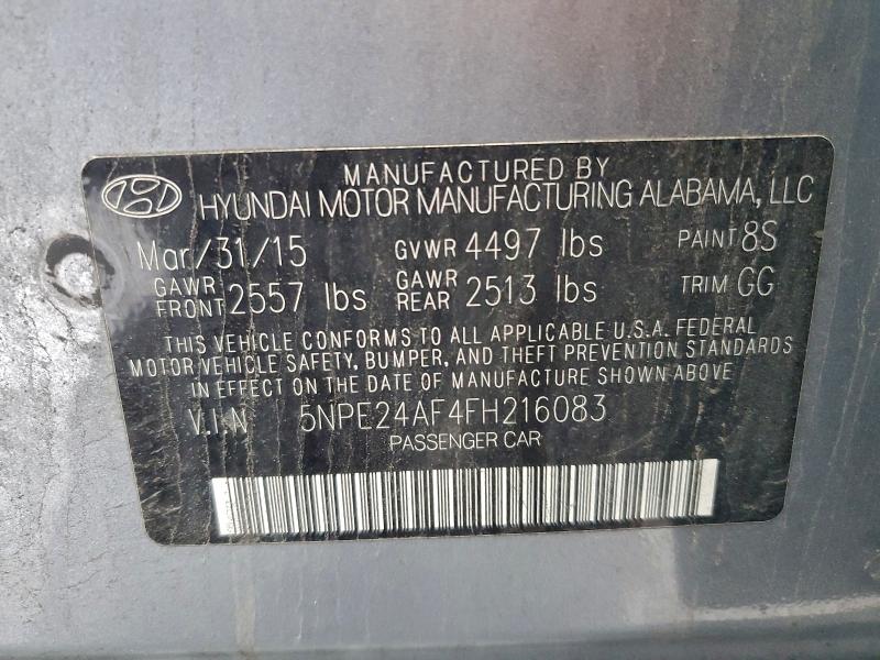 2015 HYUNDAI SONATA SE #3302923169