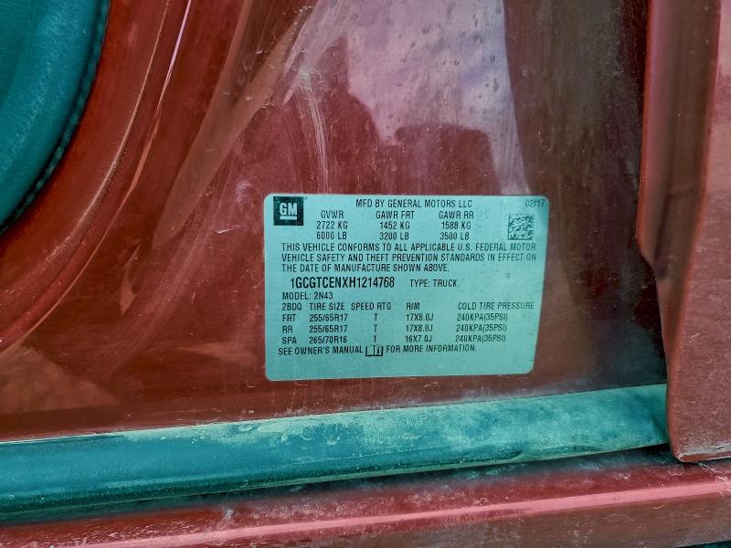 2017 CHEVROLET COLORADO L #3316106245