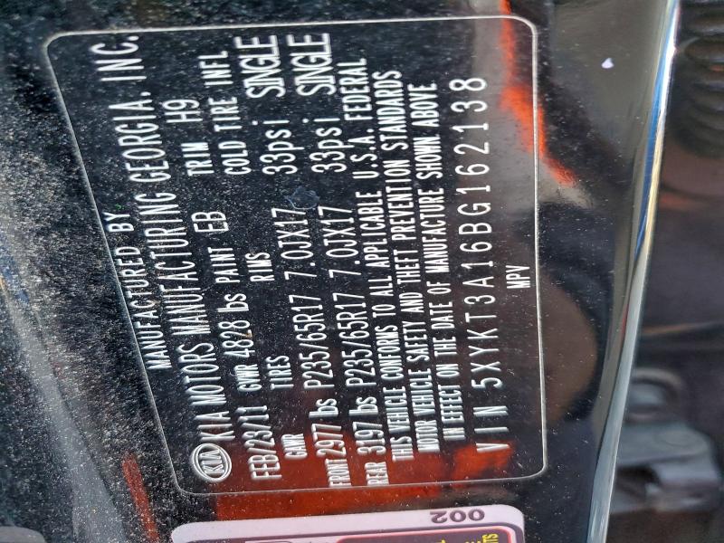 2011 KIA SORENTO BA #3304613438