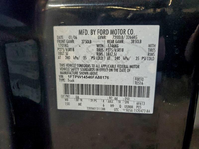 2006 FORD F150 SUPER #3319111257