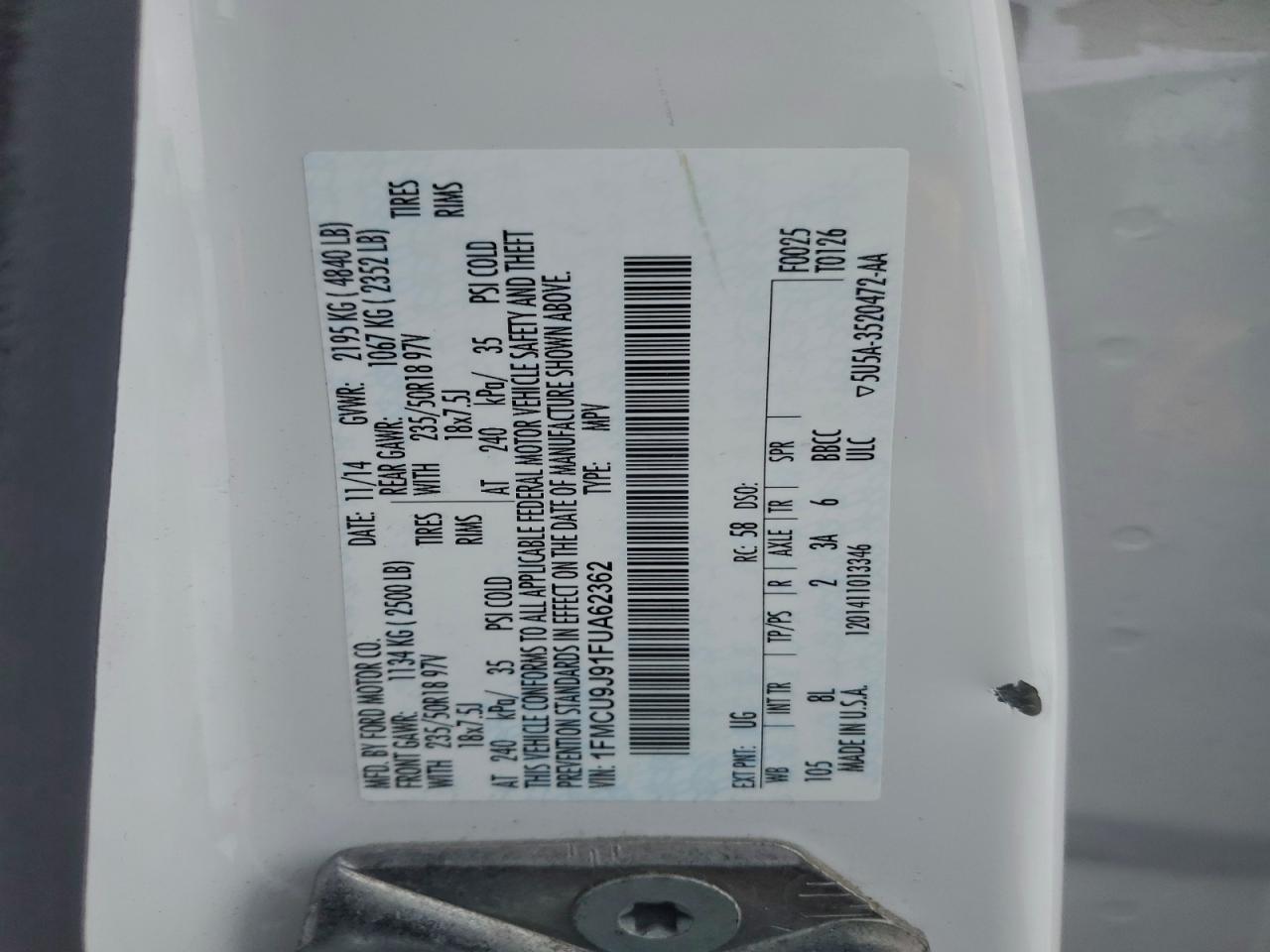 FORD ESCAPE TITANIUM