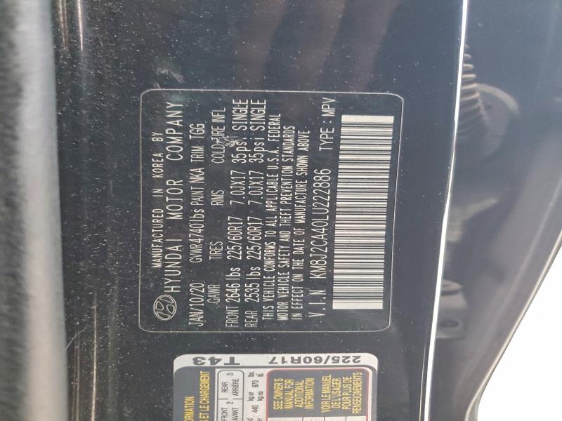 2020 HYUNDAI TUCSON SE #3305436441