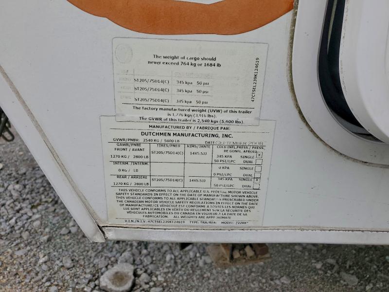 2009 DUTCHMEN 5TH WHEEL #3304549449