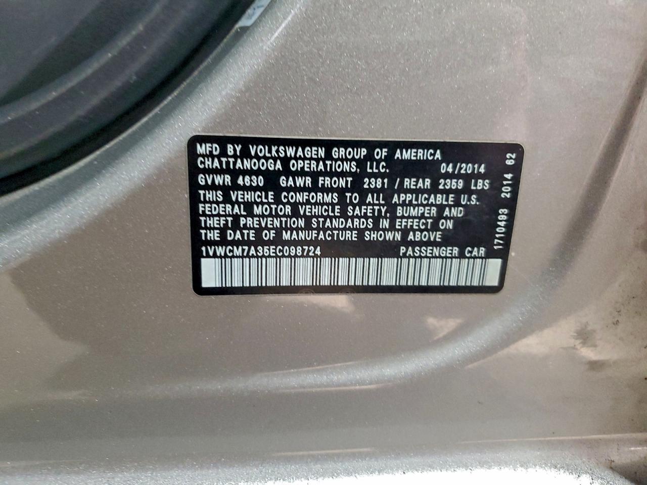 VOLKSWAGEN PASSAT SEL