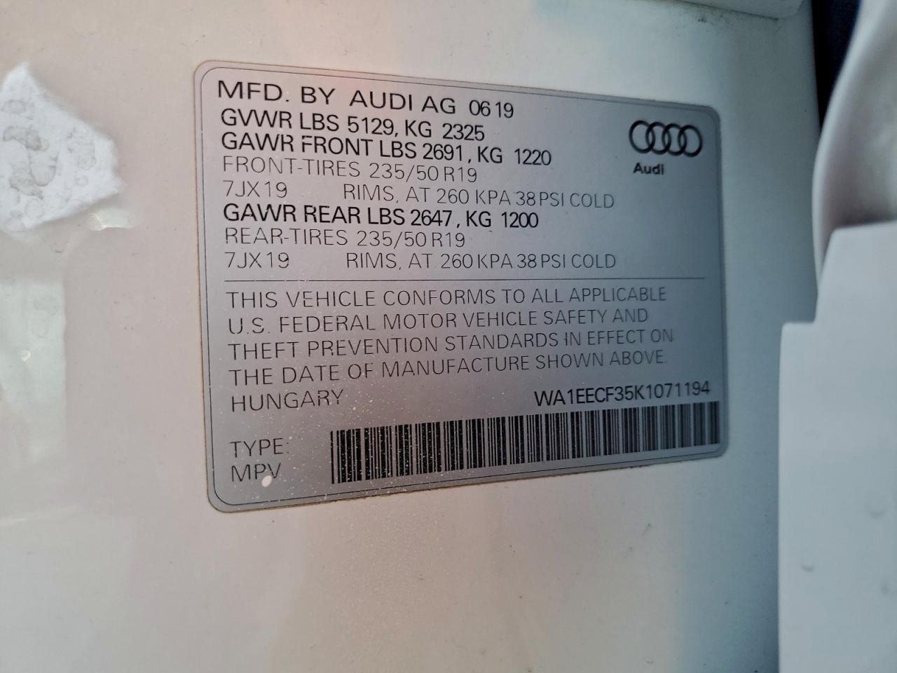 AUDI Q3 PREMIUM PLUS S-LINE