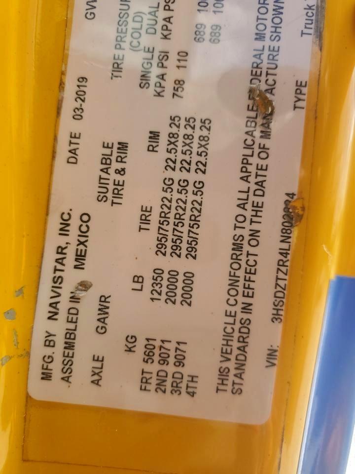 Lot #3302918096 2020 INTERNATIONAL LT625