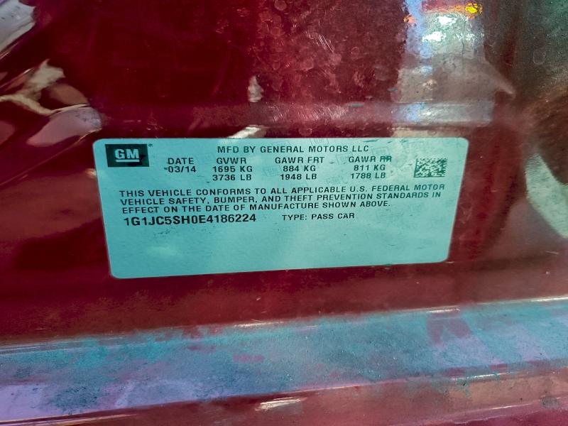 2014 CHEVROLET SONIC LT #3305605805