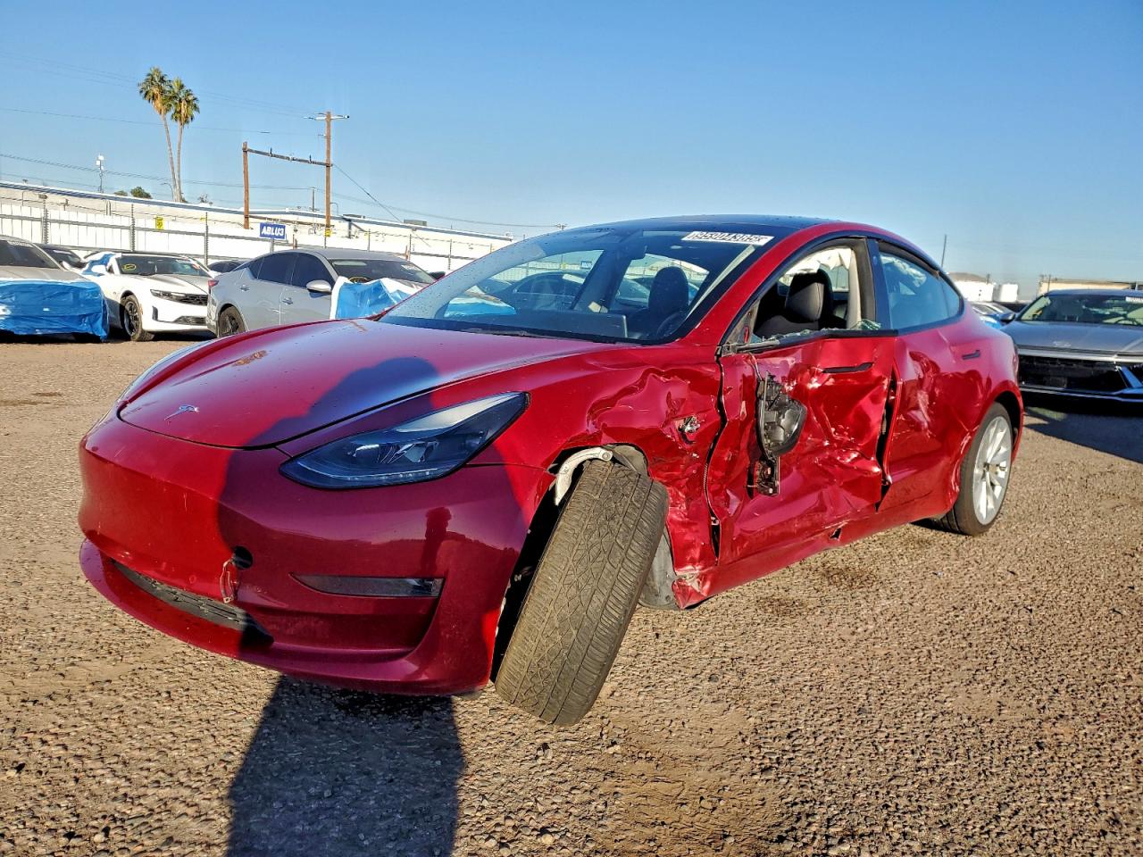 Lot #3312770099 2022 TESLA MODEL 3