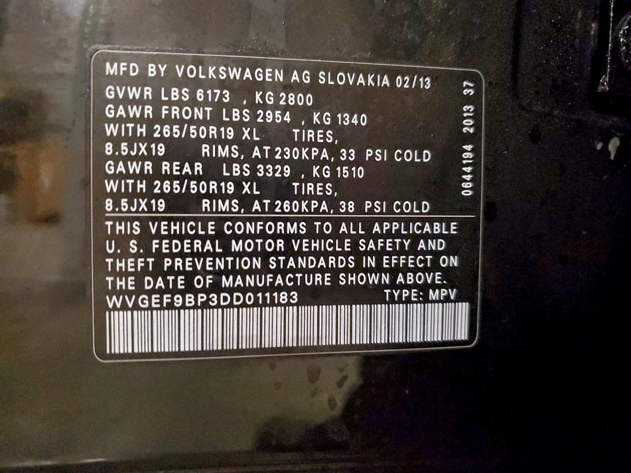 VOLKSWAGEN TOUAREG V6