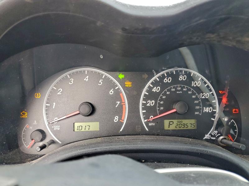 2009 TOYOTA COROLLA BA #3305291318