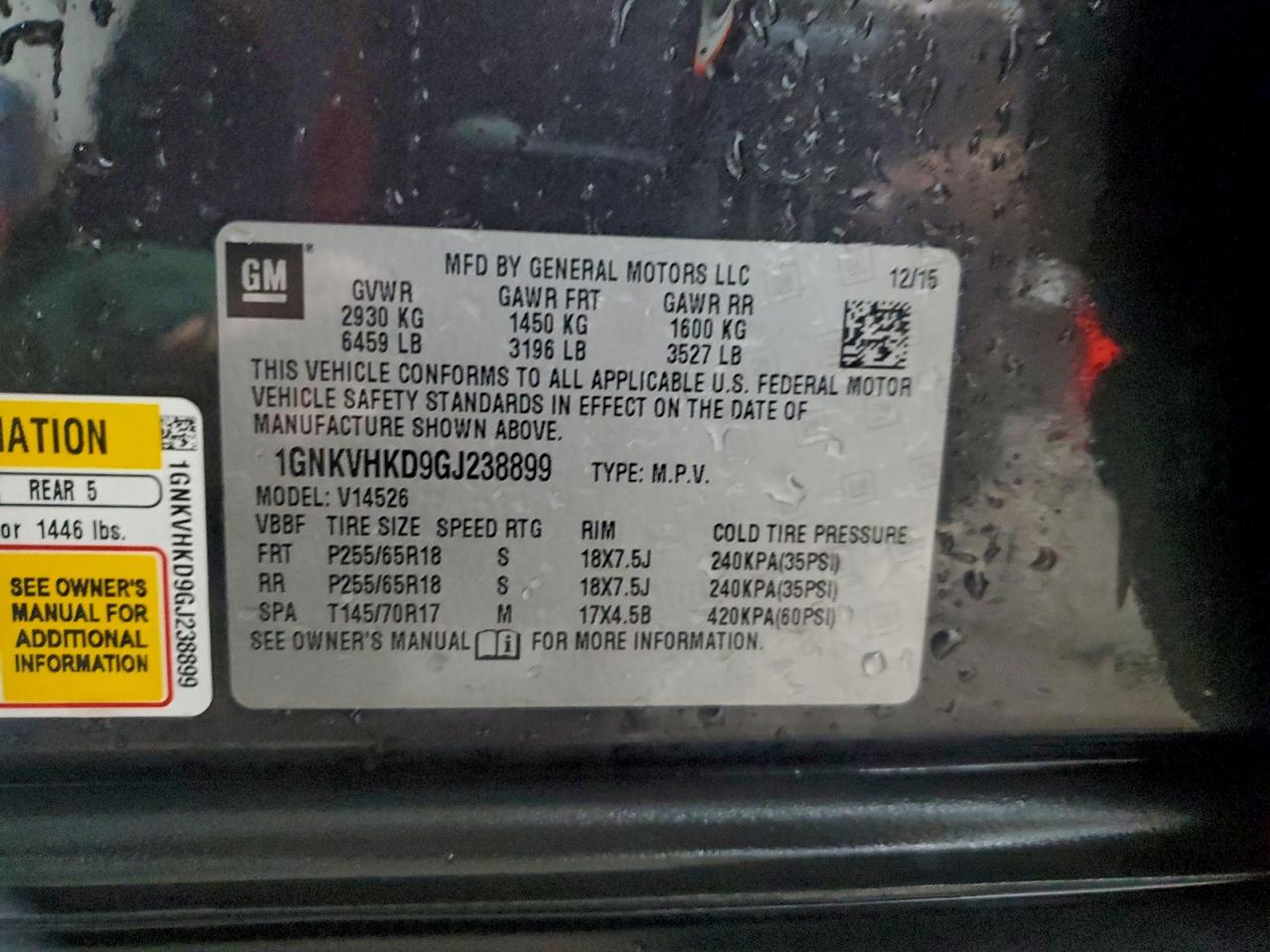 CHEVROLET TRAVERSE LT