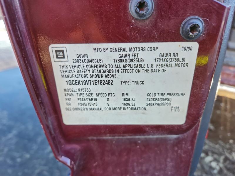 2001 CHEVROLET SILVERADO #3312559840