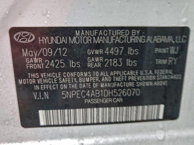 2013 HYUNDAI SONATA SE #3302852891