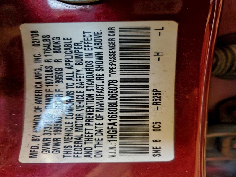 2008 HONDA CIVIC EX #3317757091