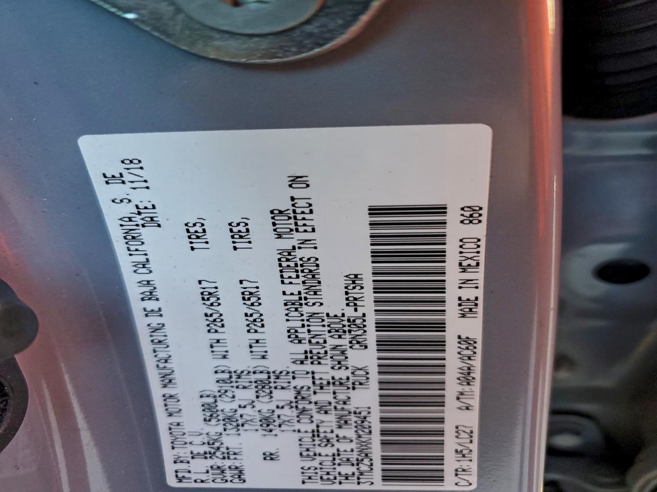 TOYOTA TACOMA DOUBLE CAB