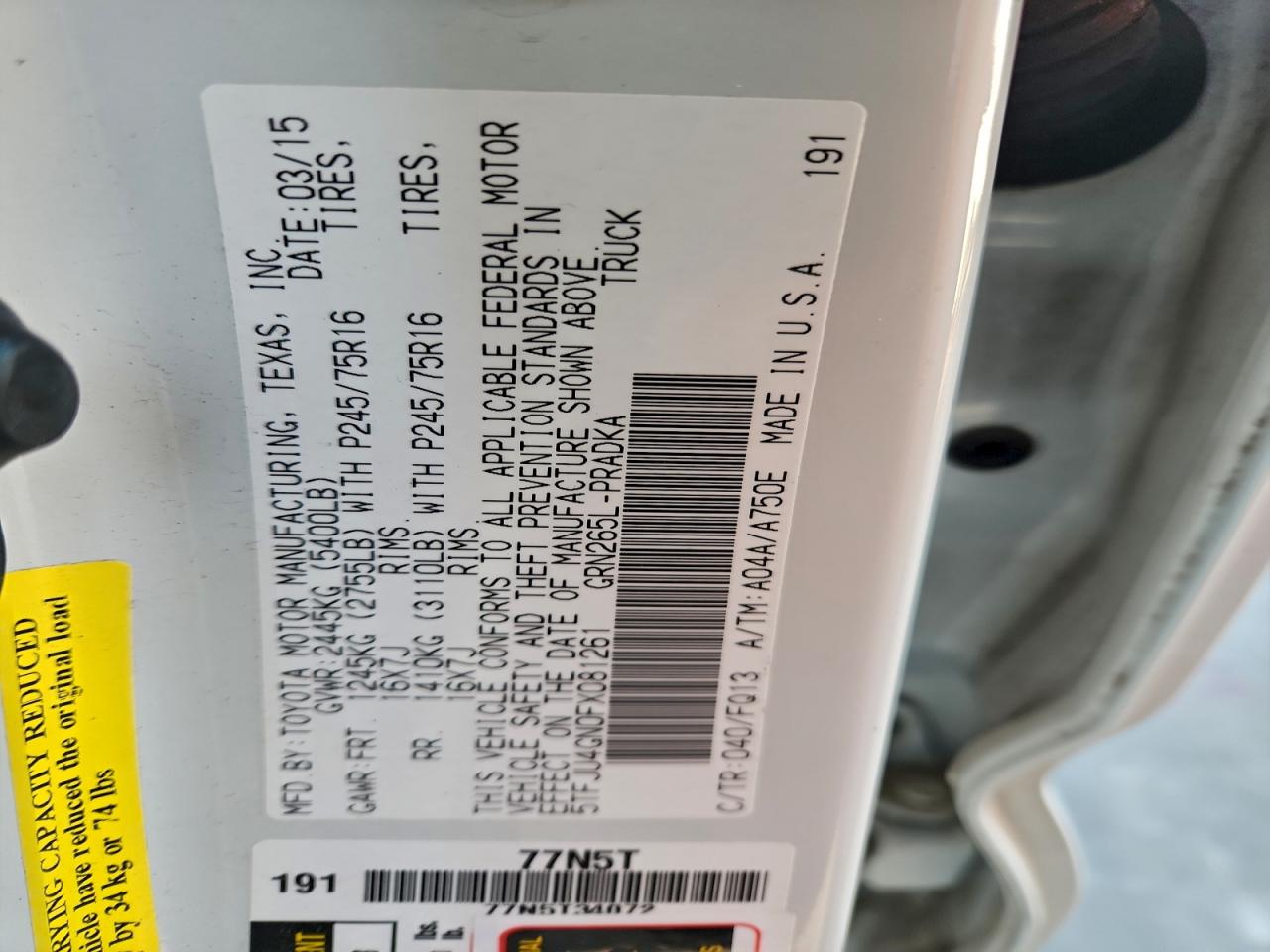 TOYOTA TACOMA DOUBLE CAB PRERUNNER