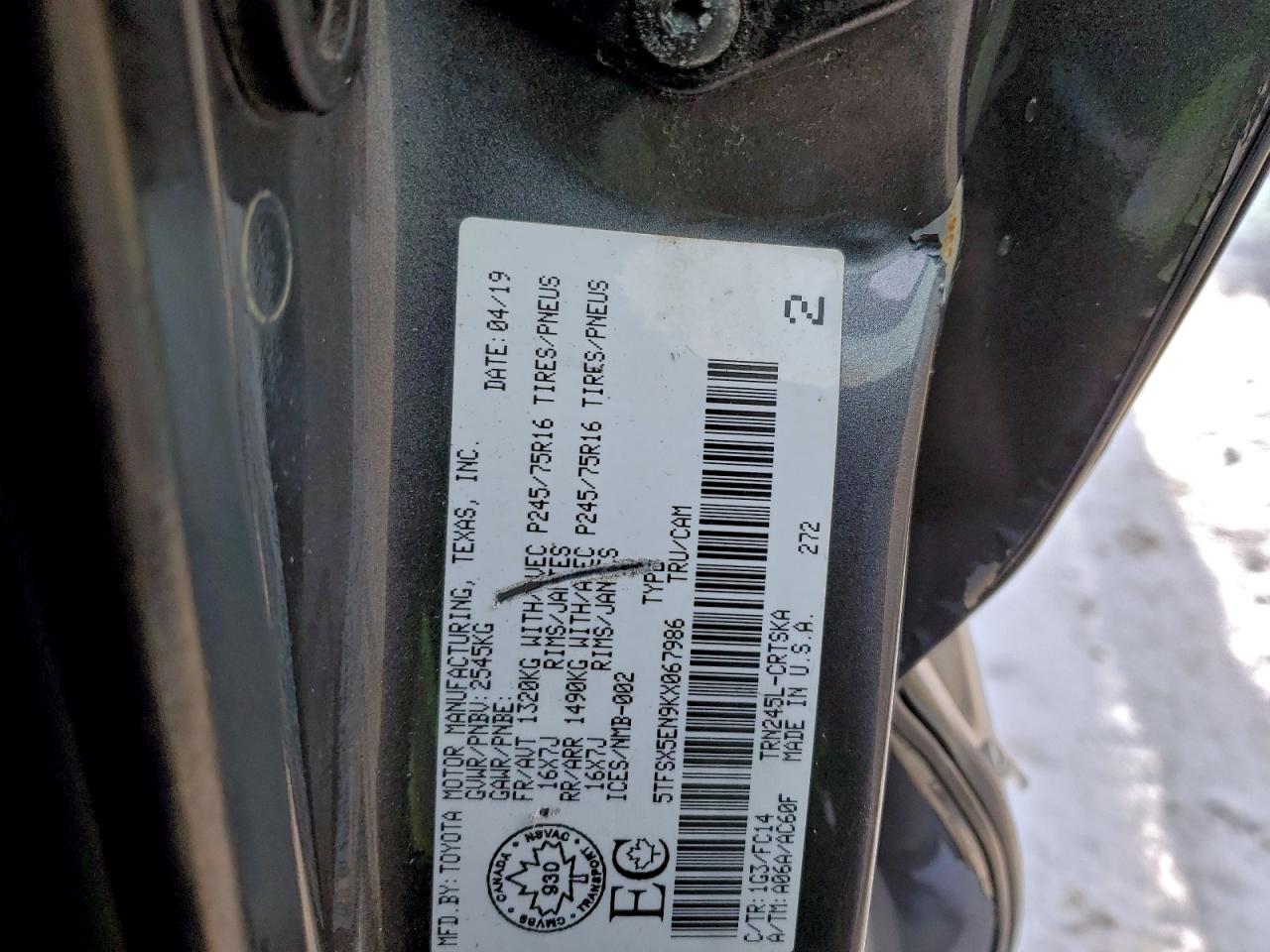 TOYOTA TACOMA ACCESS CAB