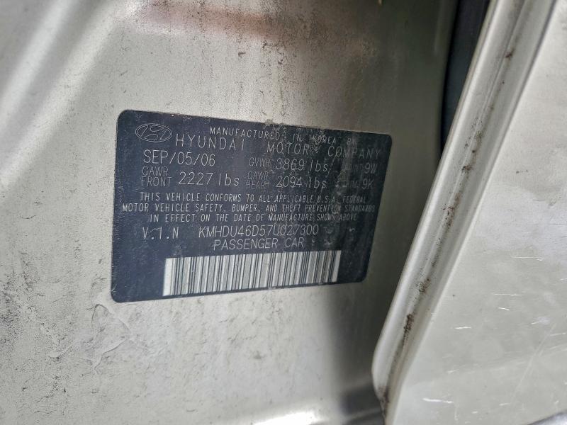 2007 HYUNDAI ELANTRA GL #3305381323