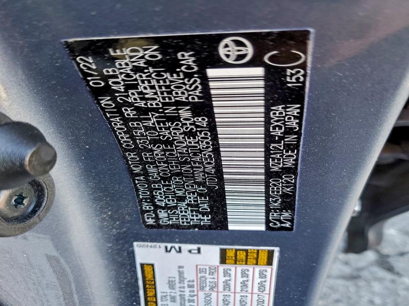 2022 TOYOTA COROLLA XS #3308358378