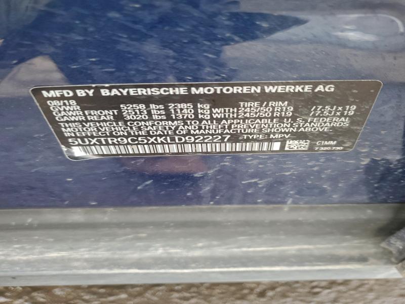 2019 BMW X3 XDRIVE3 #3317704106