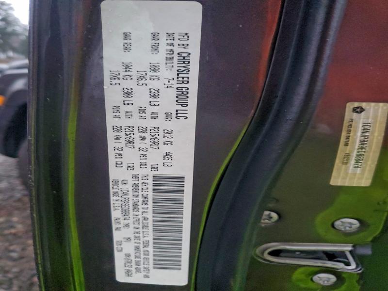 2014 JEEP PATRIOT SP #3305334330