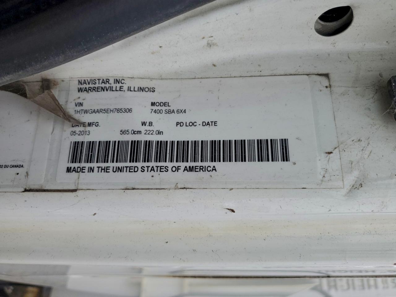 Lot #3315700714 2014 INTERNATIONAL 7000 7400