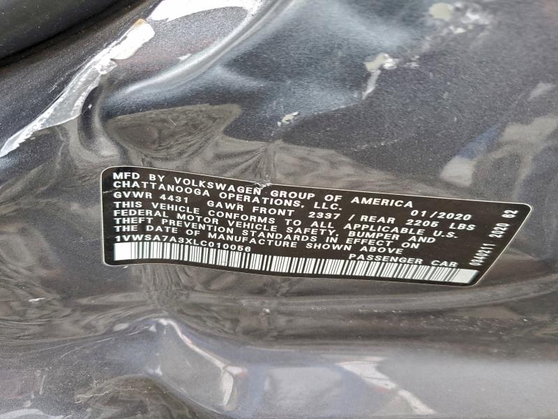 2020 VOLKSWAGEN PASSAT SE #3316956094