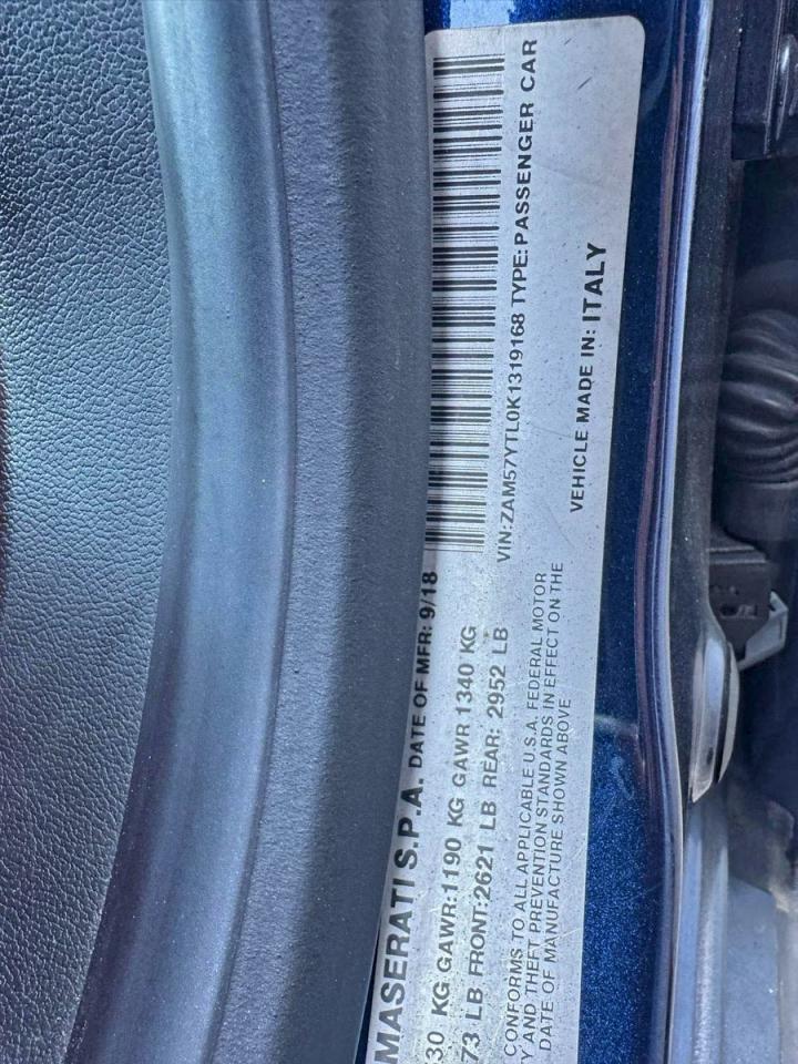 Lot #3302068123 2019 MASERATI GHIBLI S