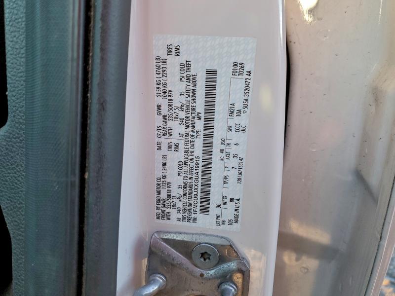 2016 FORD ESCAPE TIT #3305331368