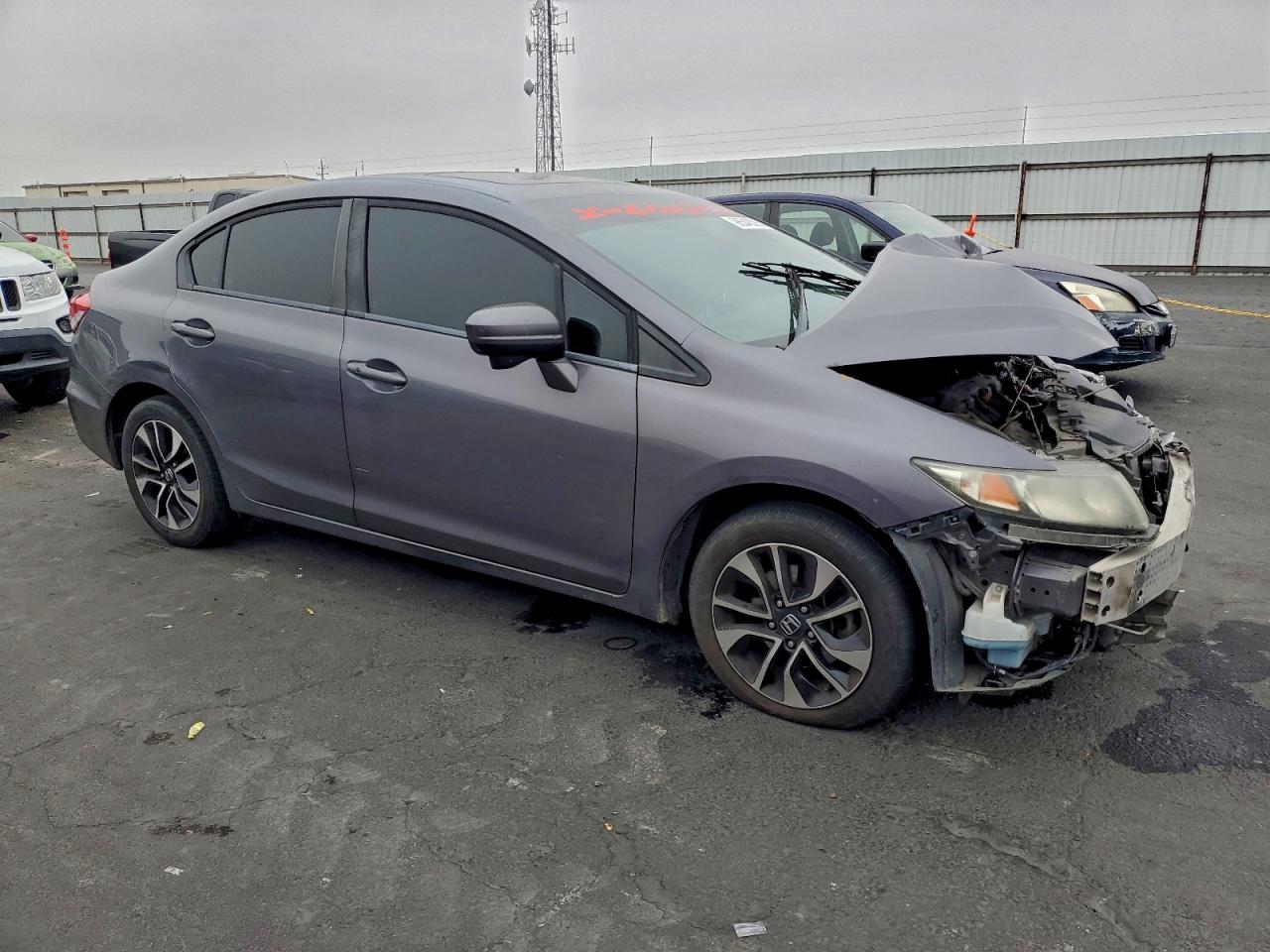 Lot #3311762293 2014 HONDA CIVIC EX