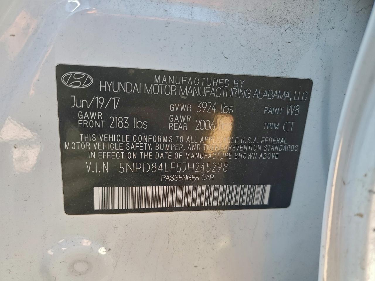 Lot #3310332952 2018 HYUNDAI ELANTRA SE