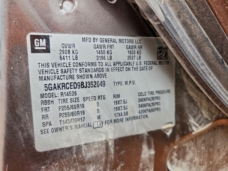 2011 BUICK ENCLAVE CX #3304662970