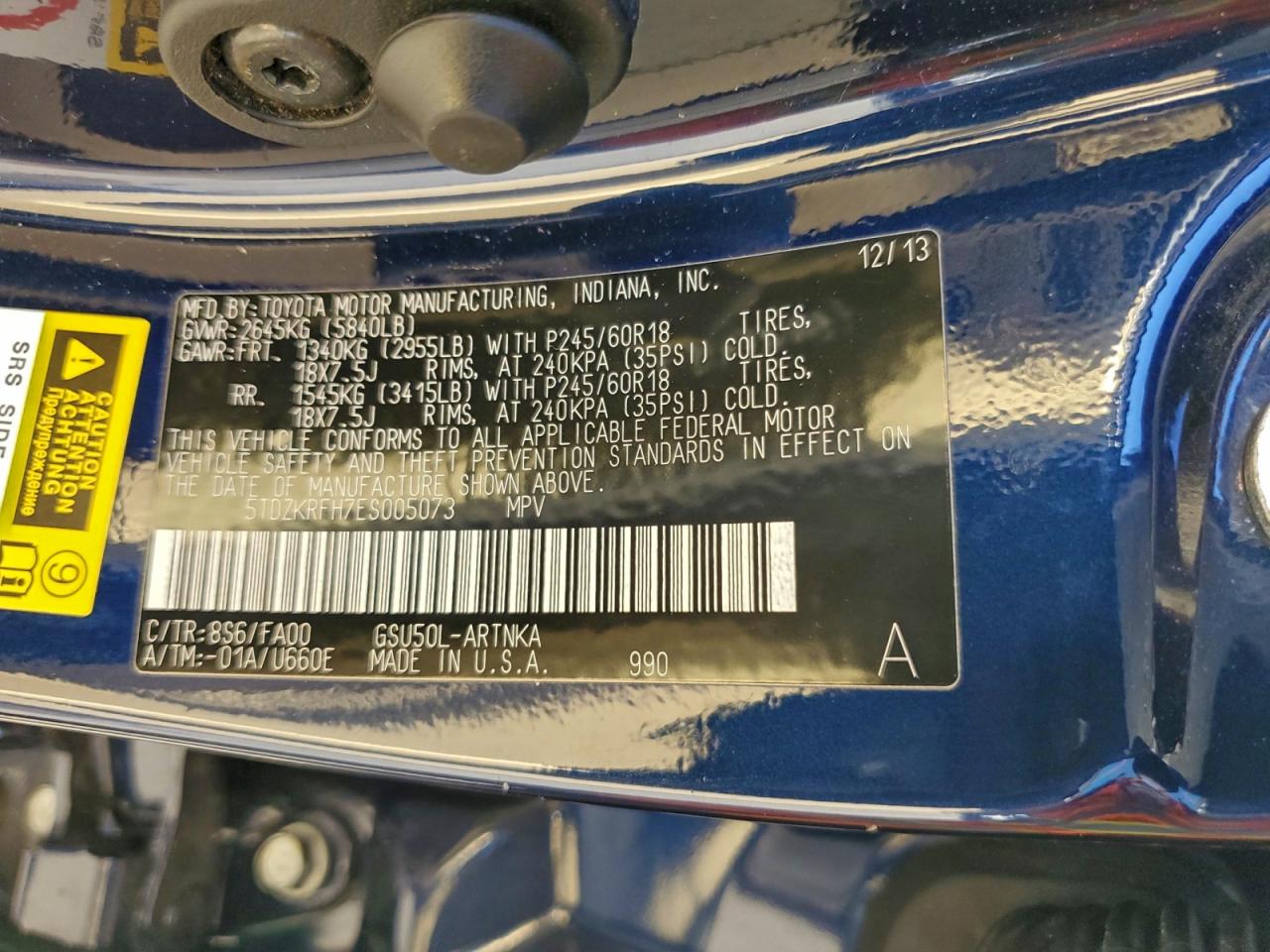 TOYOTA HIGHLANDER LE