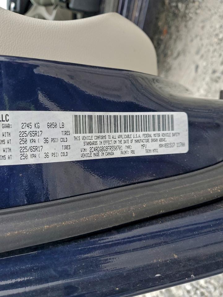 Lot #3318936932 2015 DODGE GRAND CARA