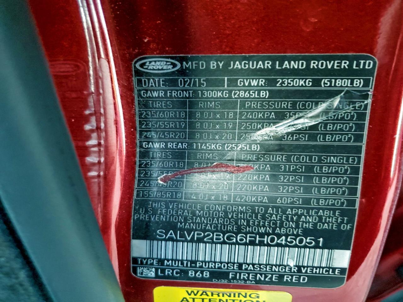 LAND ROVER RANGE ROVER PURE PLUS