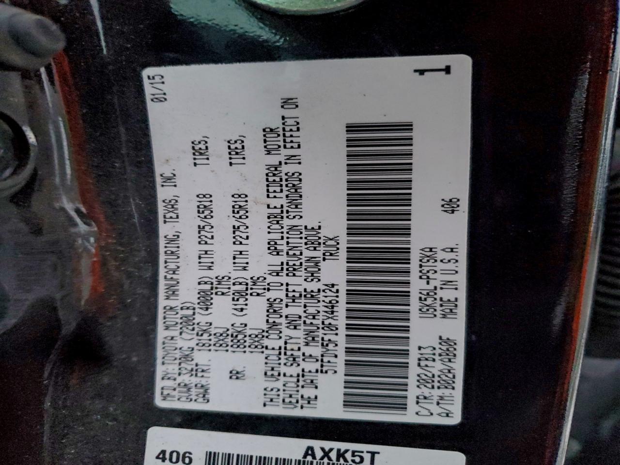 TOYOTA TUNDRA CREWMAX SR5