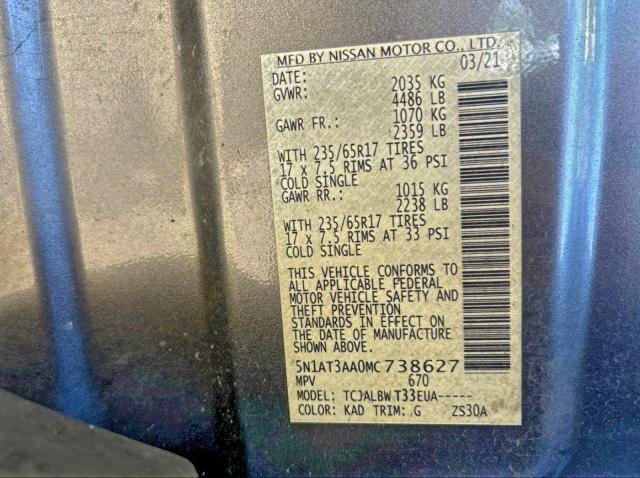 2021 NISSAN ROGUE S #3302704017