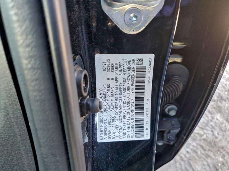 2021 HONDA CIVIC EX #3304668909