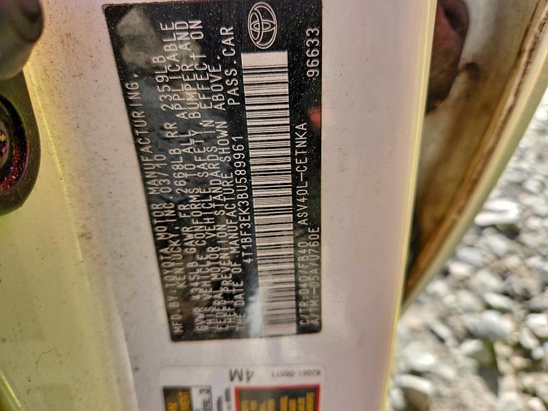 2011 TOYOTA CAMRY BASE #3312372770