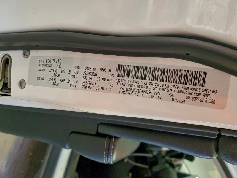 2015 JEEP CHEROKEE L #3308295220