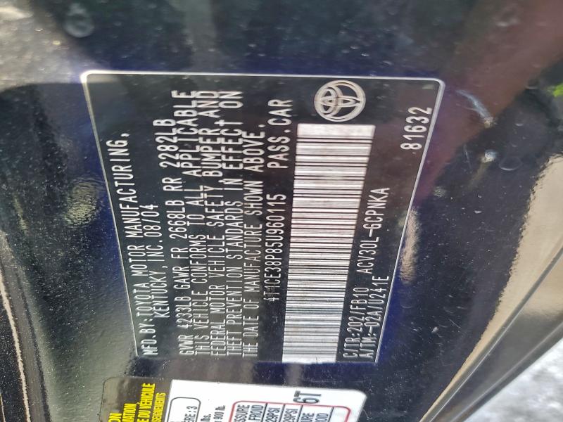 2005 TOYOTA CAMRY SOLA #3316968120