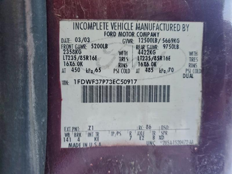 2003 FORD F350 SUPER #3305585101