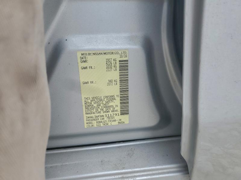 2017 NISSAN ALTIMA 2.5 #3305761805