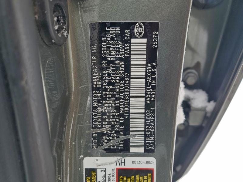 2013 TOYOTA AVALON HYB #3302736067