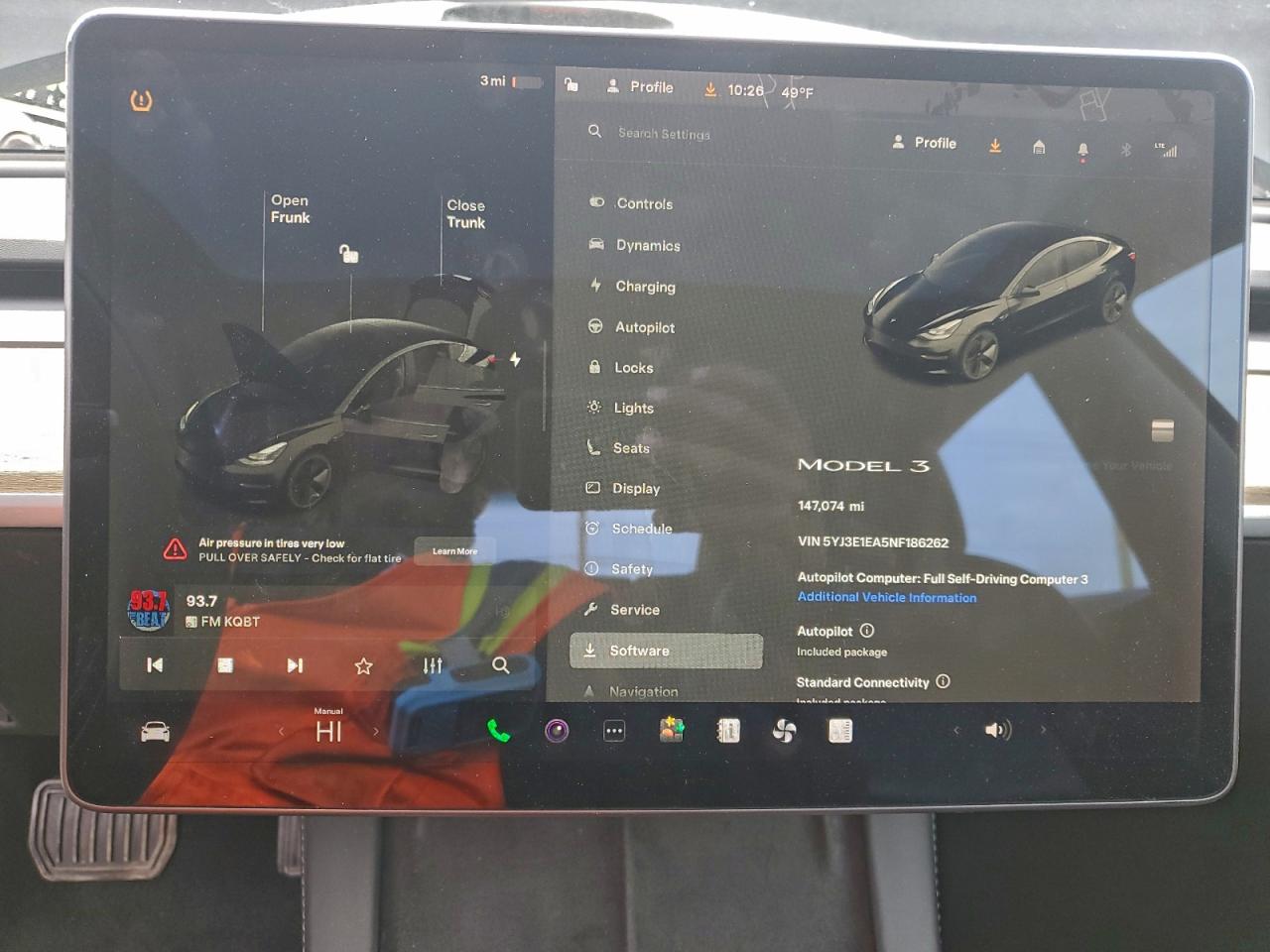 Lot #3311584766 2022 TESLA MODEL 3