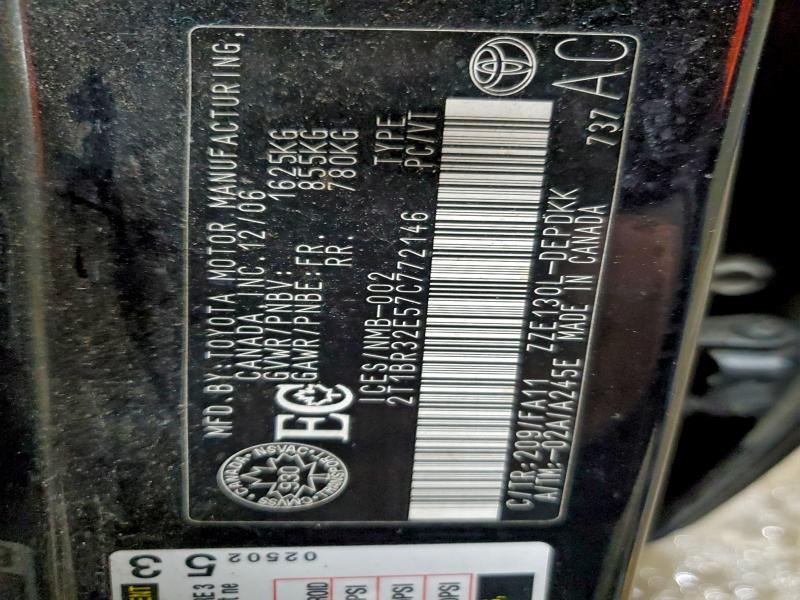 2007 TOYOTA COROLLA CE #3311744720