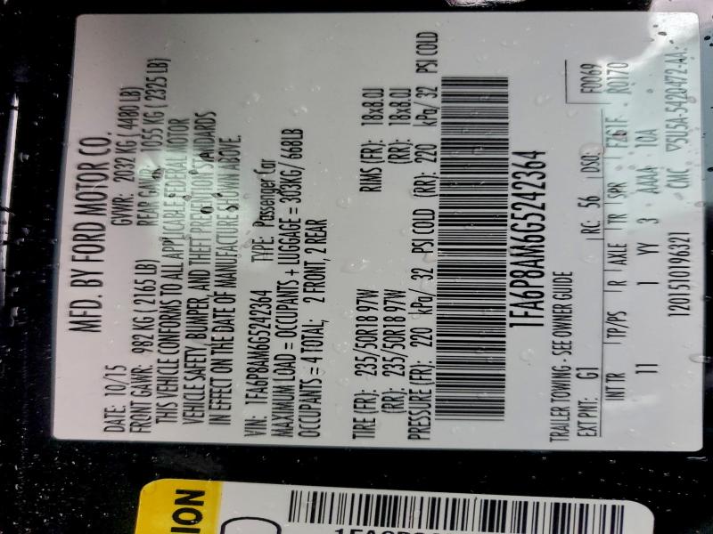 2016 FORD MUSTANG #3317863960