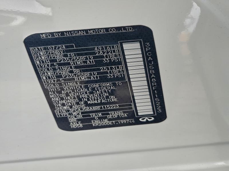 2024 INFINITI QX50 LUXE #3316945133