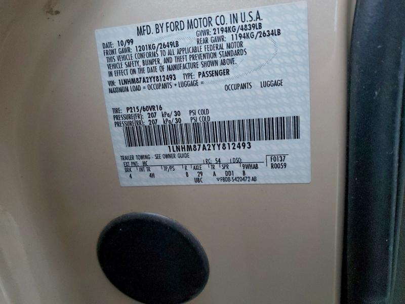 2000 LINCOLN LS #3309433975