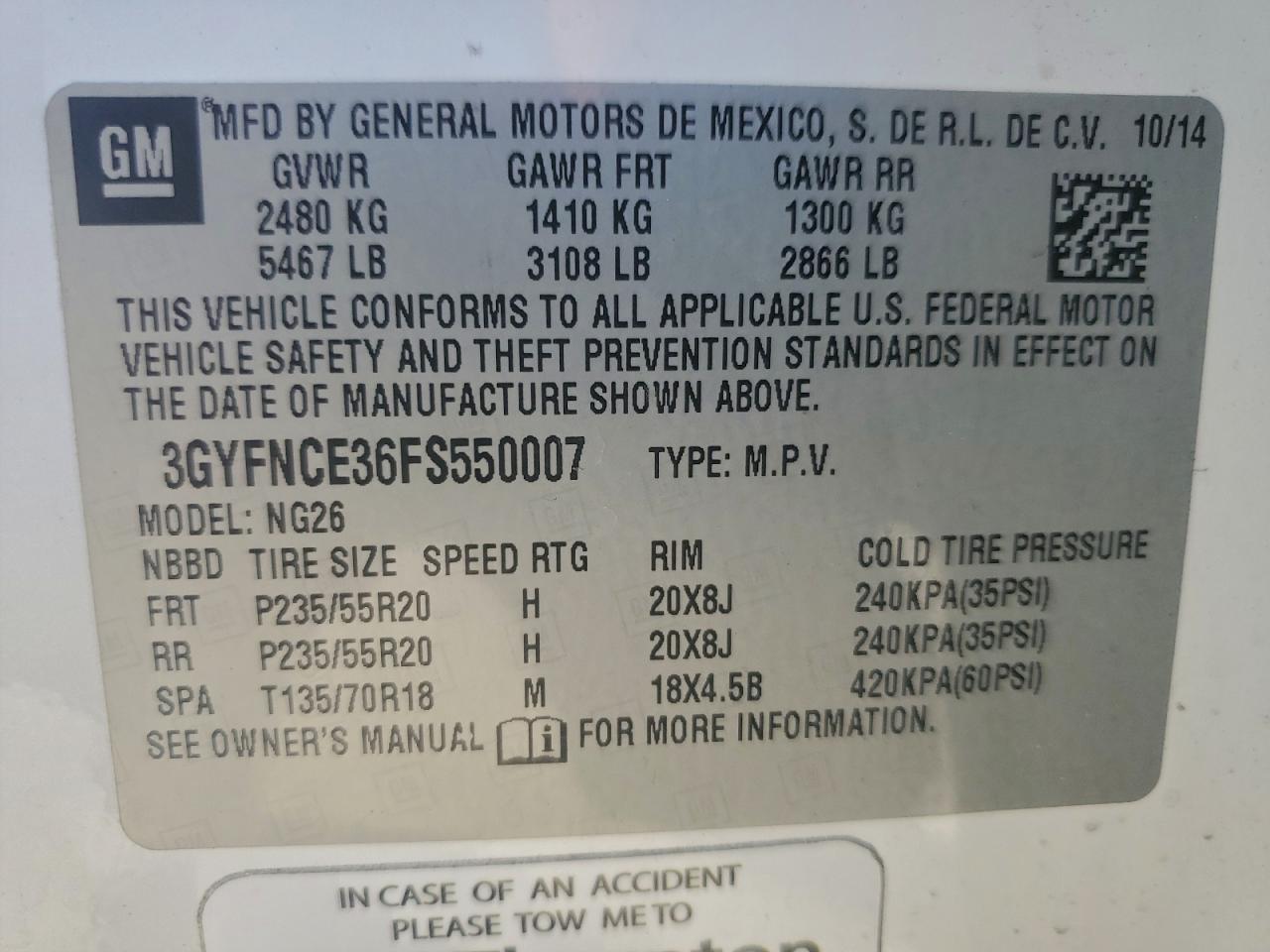 CADILLAC SRX PERFORMANCE COLLECTION